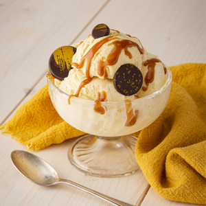 La recette de la glace à la vanille avec les décors Chocolatree