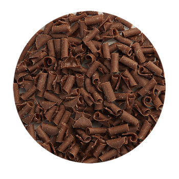 décors copeaux chocolat sur bûche